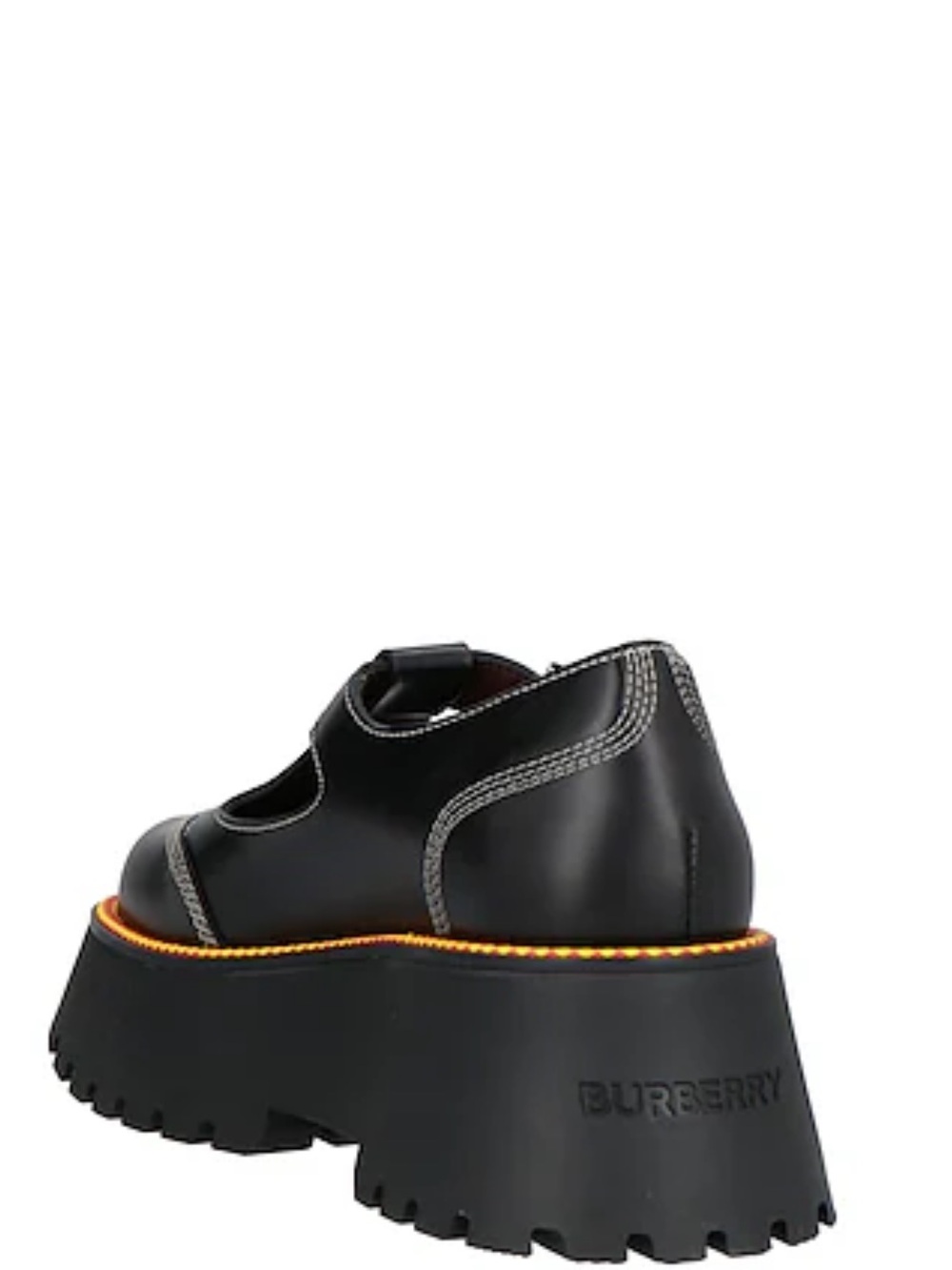 BURBERRY Black Platform Mary Jane Shoes with Buckle - Picture 13 of 14